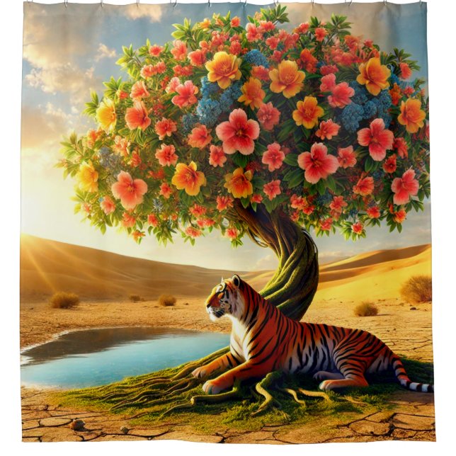 Cortina Para Box Tiger Art (Frente)