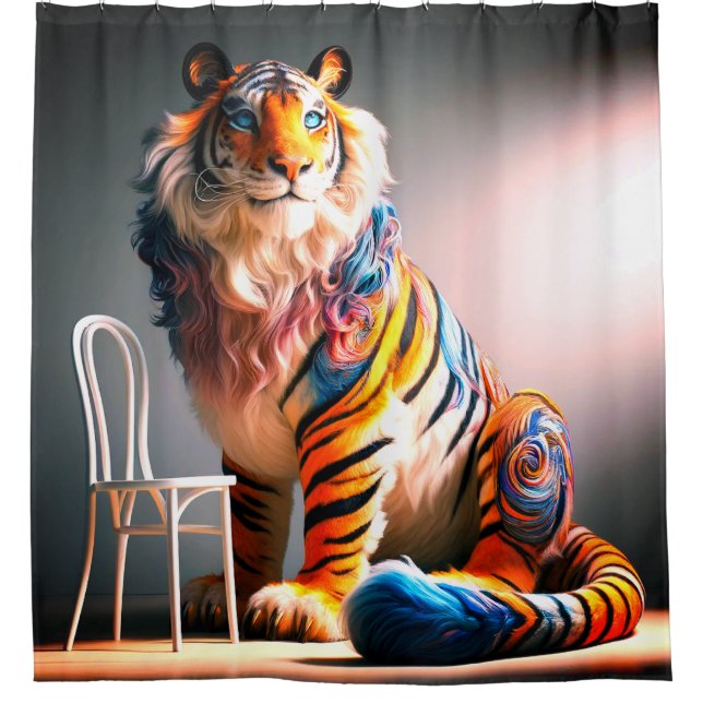 Cortina Para Box Tiger Art (Frente)