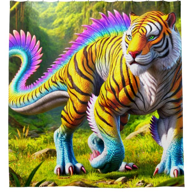 Cortina Para Box Tiger Dinosaur (Frente)