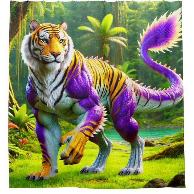 Cortina Para Box Tiger Dinosaur (Frente)