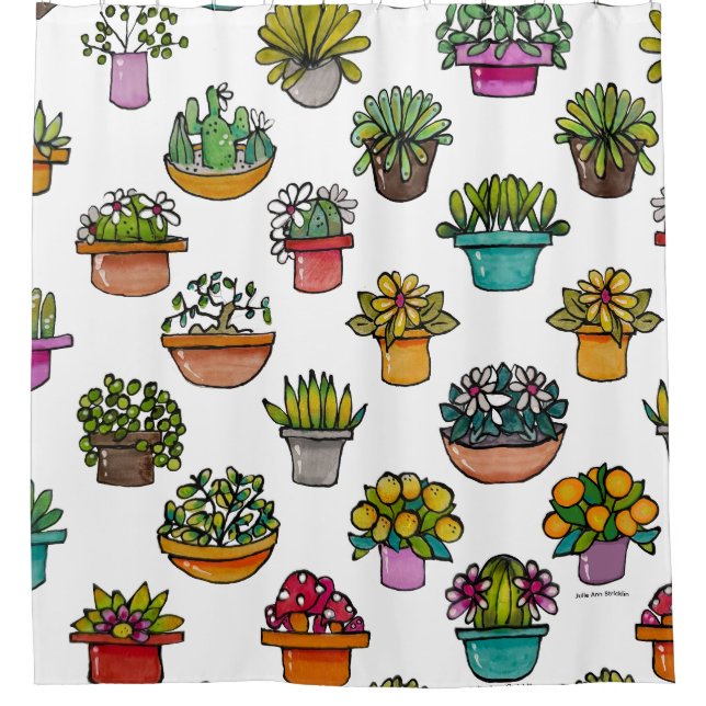 Cortina Para Box Tinte Plantas Em Vasos (Frente)