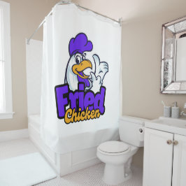 Cortina Para Box Tipografia de frango