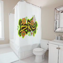 Cortina Para Box Tipografia de Ilustração de Boas Víbias