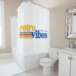Cortina Para Box Tipografia de Vibes Retro