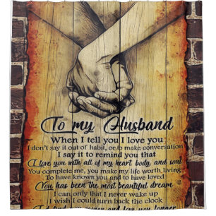 Cortina Para Box To My Husband Letter, Lovely Quotes Gift