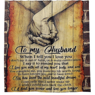 Cortina Para Box To My Husband Letter, Lovely Quotes Gift