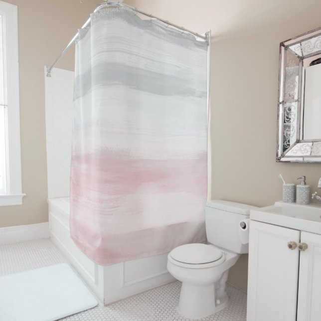 Cortina Para Box Tocando Cinza Negra Abstrato nº 5 #art (In Situ)