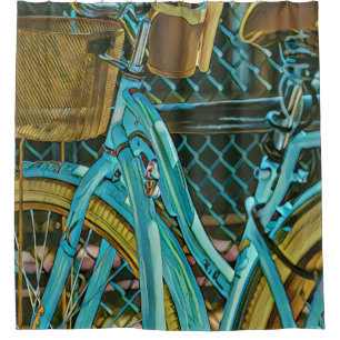 Cortina Para Box Trabalho de arte de bicicleta