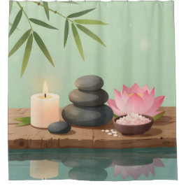 Cortina Para Box Tranquil Reflection - 