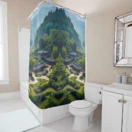 Cortina Para Box "Transforme o seu banheiro em um retiro de montanh