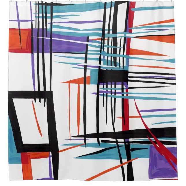 Cortina Para Box 🎨 Transforme seu banheiro em um santuário artísti (Frente)