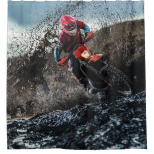 Cortina Para Box Travesseiro decorativo de motociclista