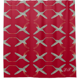Cortina Para Box Trendy Cherry Red Modern Chic Crane