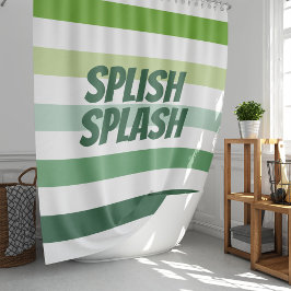 Cortina Para Box Trendy Green Stripes