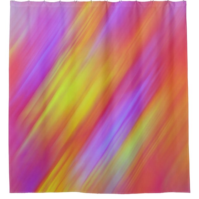 Cortina Para Box Trendy Neon Bright Red Pink Abstrato (Frente)