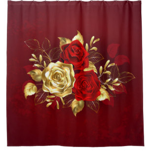 Cortina Para Box Três Rosas de joalharia