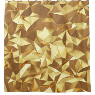 Cortina Para Box Triângulo Dourado: Textura de fundo Abstrato.
