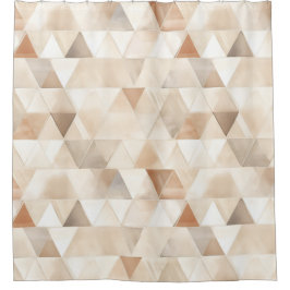 Cortina Para Box Triângulos de Creme de Praia