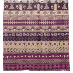 Cortina Para Box Tribal Egípcio: Antigo Sem Costura