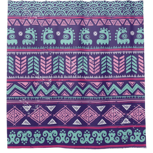 Cortina Para Box Tribal sem descontinuidades (Frente)