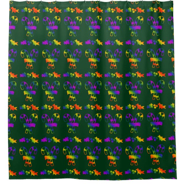 Cortina Para Box Trippy Holly Canes (Frente)
