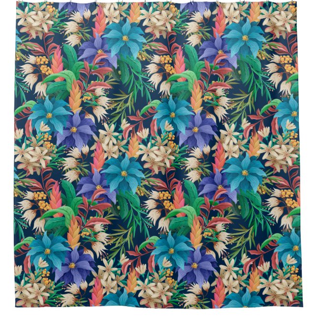 Cortina Para Box Tropical Floral (Frente)