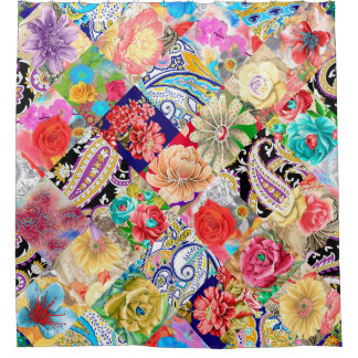 Cortina Para Box Tropical Floral Pattern