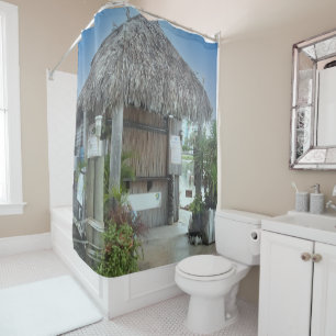 Cortina Para Box Tropical Paradise Tiki Hut