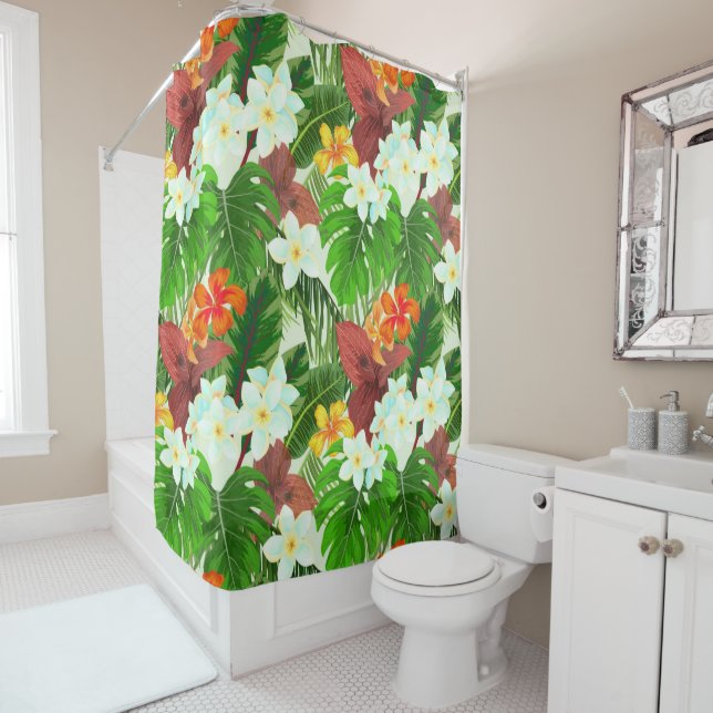 Cortina Para Box Tropical Vibrante (In Situ)