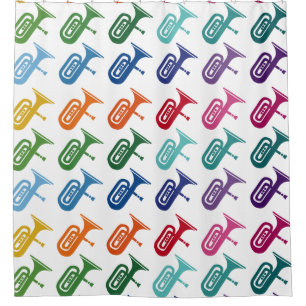 Cortina Para Box Tuba - Camisa De Música Colorida De Música Color