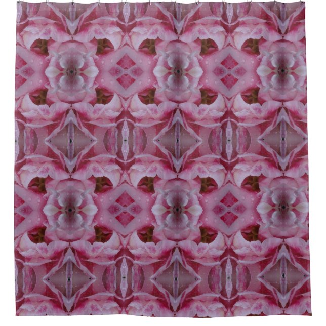 Cortina Para Box Tulip Ikat Rosa Também (Frente)
