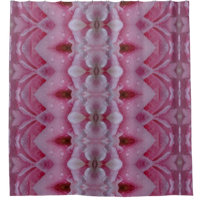 Cortina Para Box Tulipa Rosa Ikat 5 (Frente)