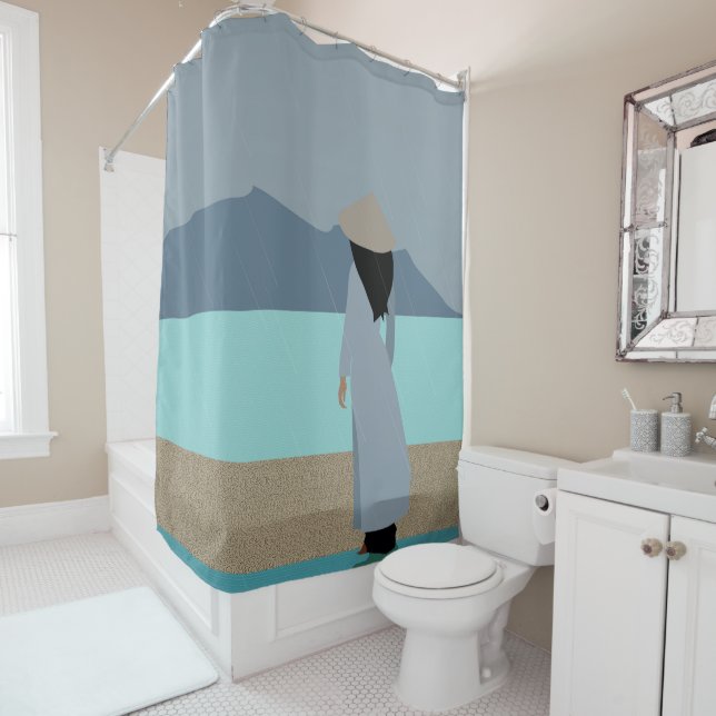 Cortina Para Box Uma garota na chuva (In Situ)