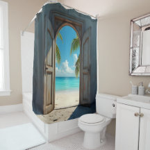 Uma visão chave da praia de Caribe