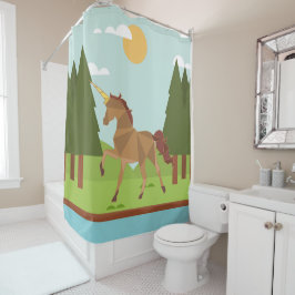 Cortina Para Box Unicórnios