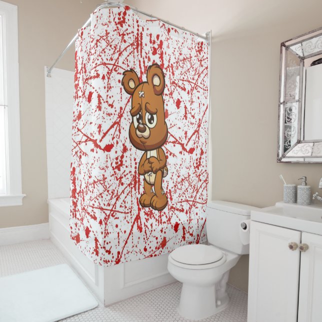 Cortina Para Box Urso Assustador (In Situ)