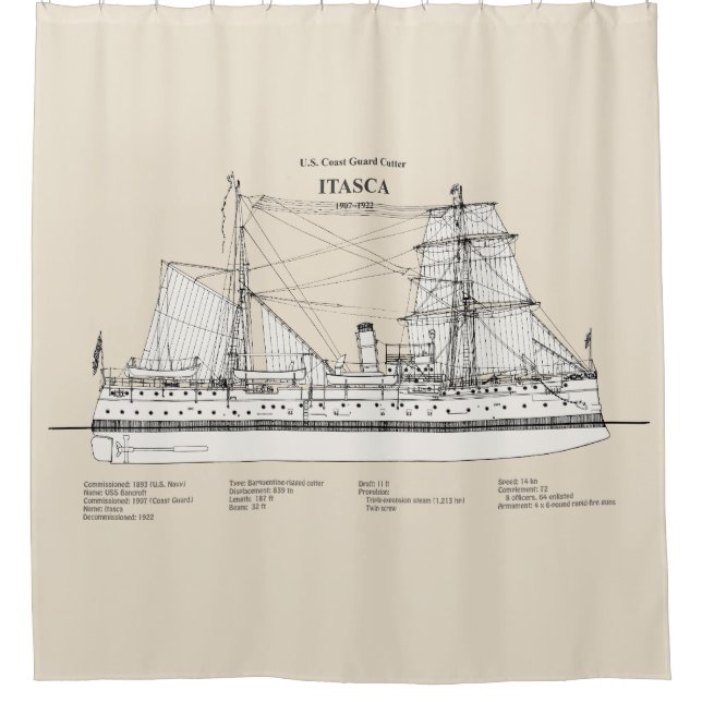 Cortina Para Box USCG Cutter Itasca - SBD (Frente)