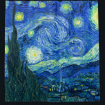 Cortina Para Box Van Gogh Starry Night<br><div class="desc">A famosa pintura de Van Gogh, "A Noite Estrelada." Pintado durante sua estadia no asilo Remy Santo na década de 1880, van Gogh retratou as colinas rolantes e árvores ciprestes que viu de sua janela. Melhorado digitalmente pela PixDezines. Copyright © 2008-2016 PixDezines.com™ e PixDezines™ em zazzle.com. Todos os direitos reservados....</div>