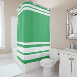 Cortina Para Box Verde Mar : Linhas Modernas em Branco