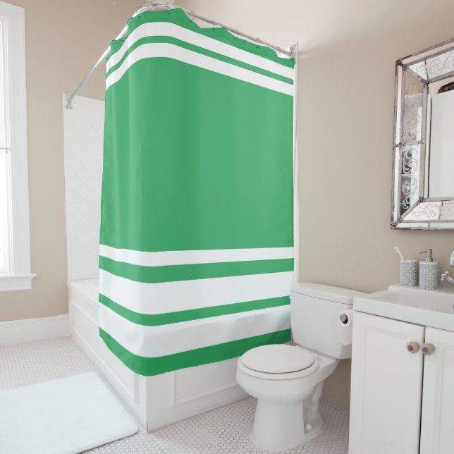Cortina Para Box Verde Mar : Linhas Modernas em Branco (In Situ)