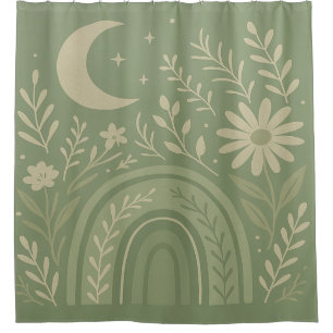 Cortina Para Box Verde Salvia Boho