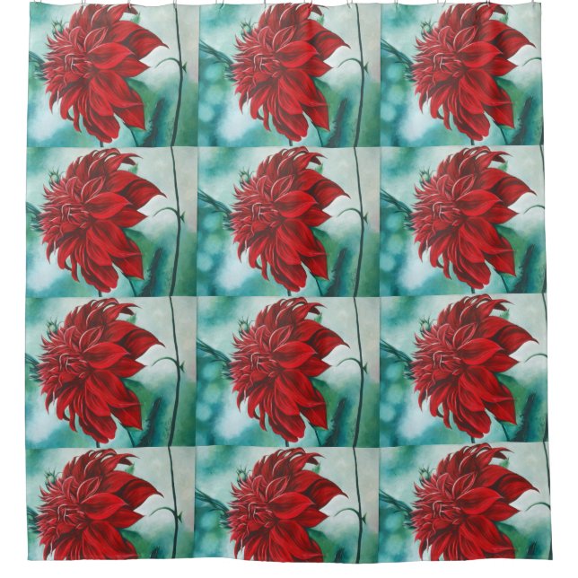 Cortina Para Box Vermelho no Furry (Frente)