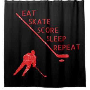 Cortina Para Box Vermelho preto - come hóquei em skate