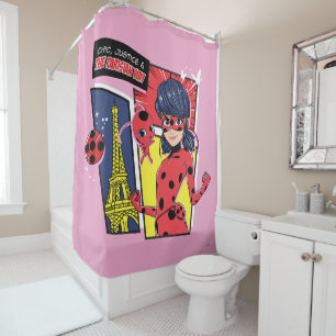 Cortina Para Box Via Parisiense de Ladybug em Quadrinhos Miraculoso