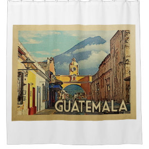 Cortina Para Box Viagens vintage de Guatemala