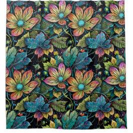 Cortina Para Box Vibrant Floral Fantasy