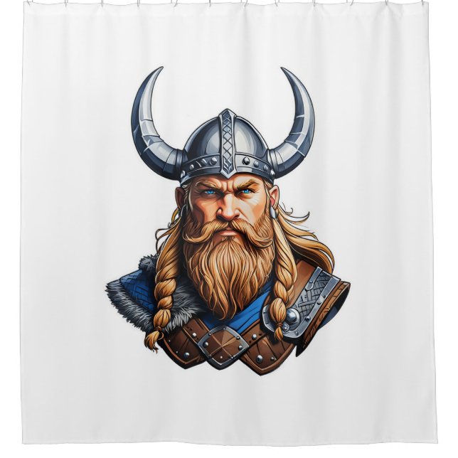 Cortina Para Box Vikings Nordic Man (Frente)