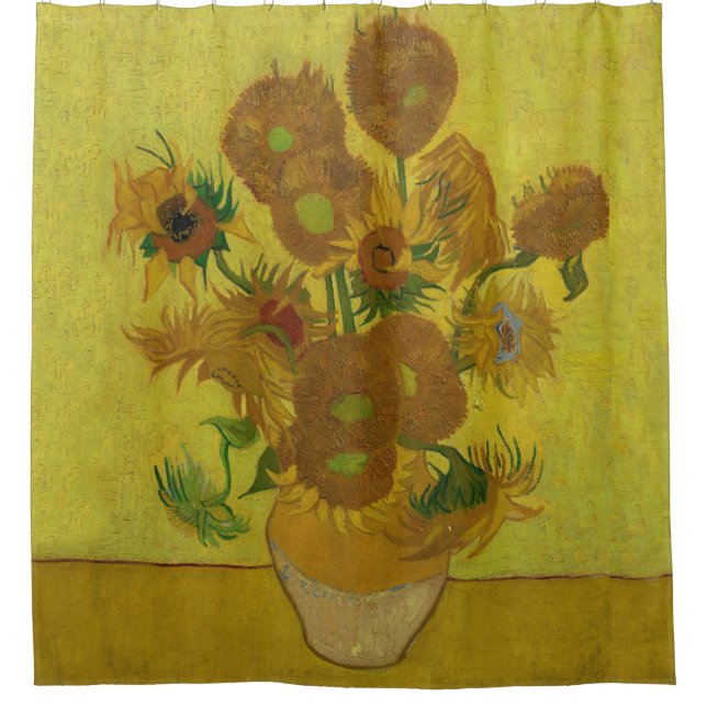 Cortina Para Box Vincent Van Gogh 15 Sunflower Painting (Frente)