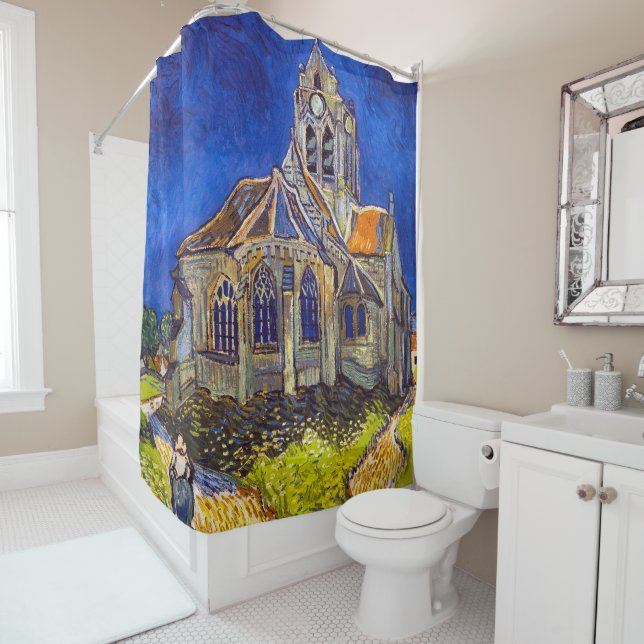 Cortina Para Box Vincent van Gogh - A Igreja em Auvers (In Situ)