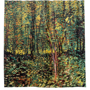 Cortina Para Box Vincent Van Gogh - Árvores e Sub-bosque Arte Fina